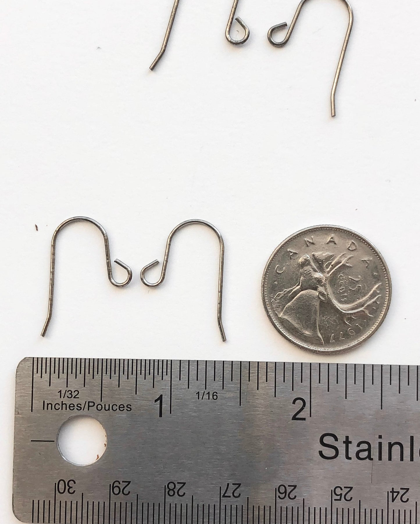 Grade 5 Titanium French Hooks, 5 Pairs - Hypoallergenic Hooks For Earrings