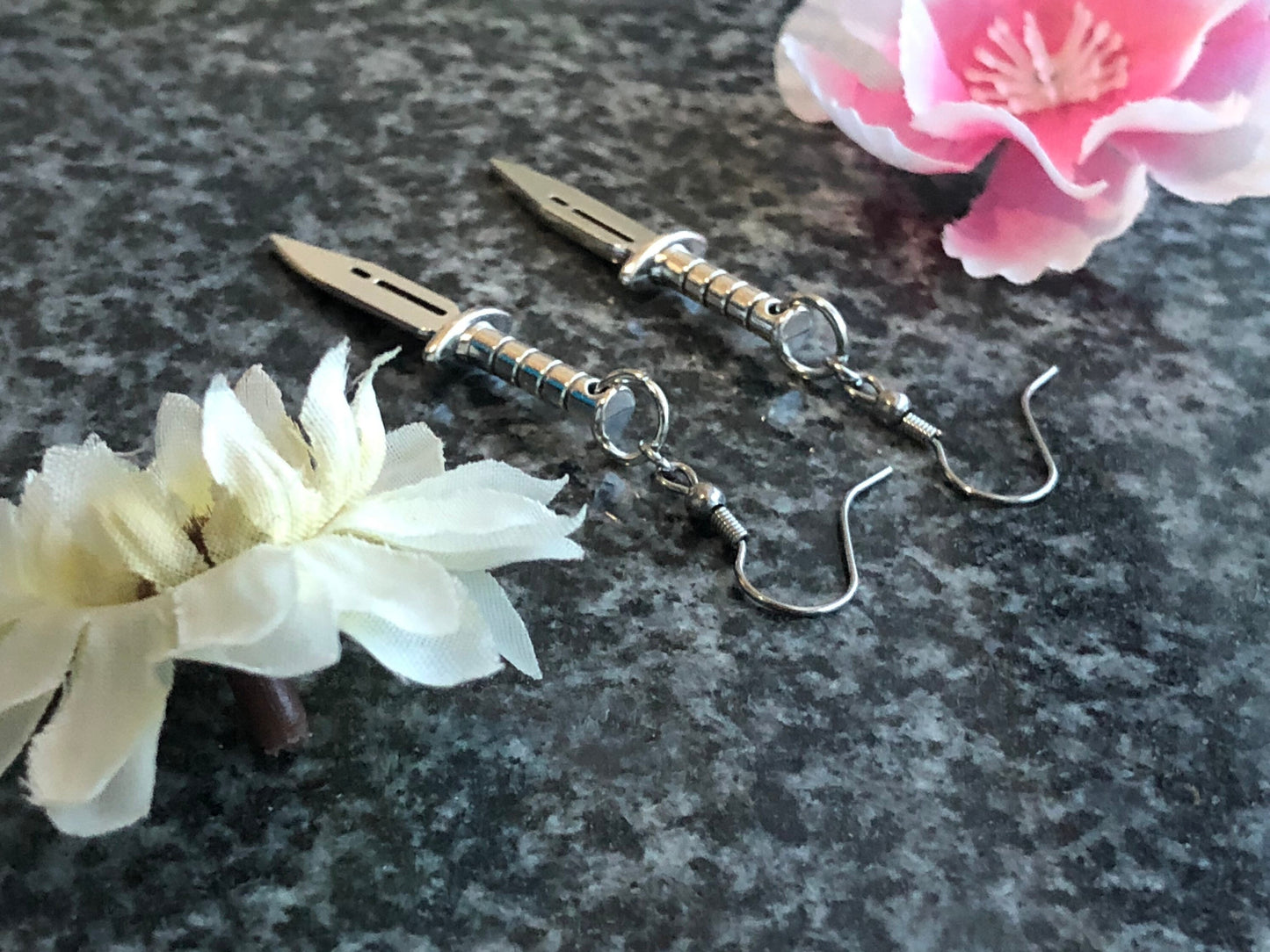 Bowie Knife Earrings - Hypoallergenic Options